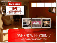 Tablet Screenshot of metrofloorcovering.net